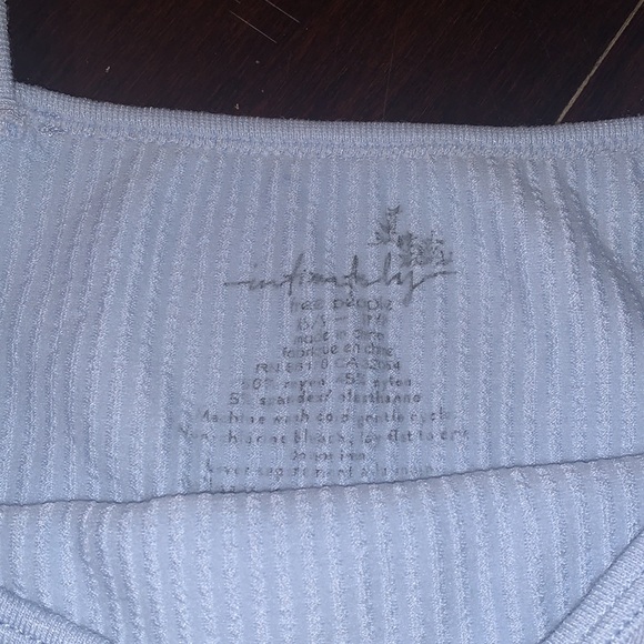 Free People Intimately Light Blue Ribbed Tank - Picture 2 of 2